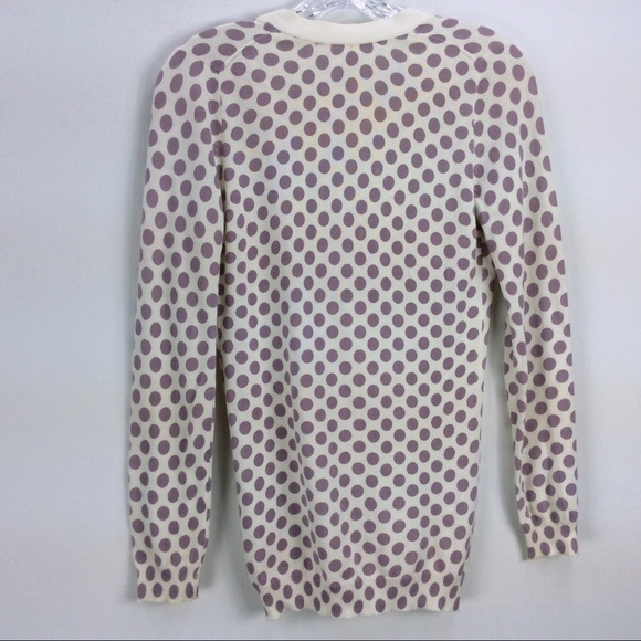 Crewcuts purple spotted cardigan sweater - Picture 2 of 4
